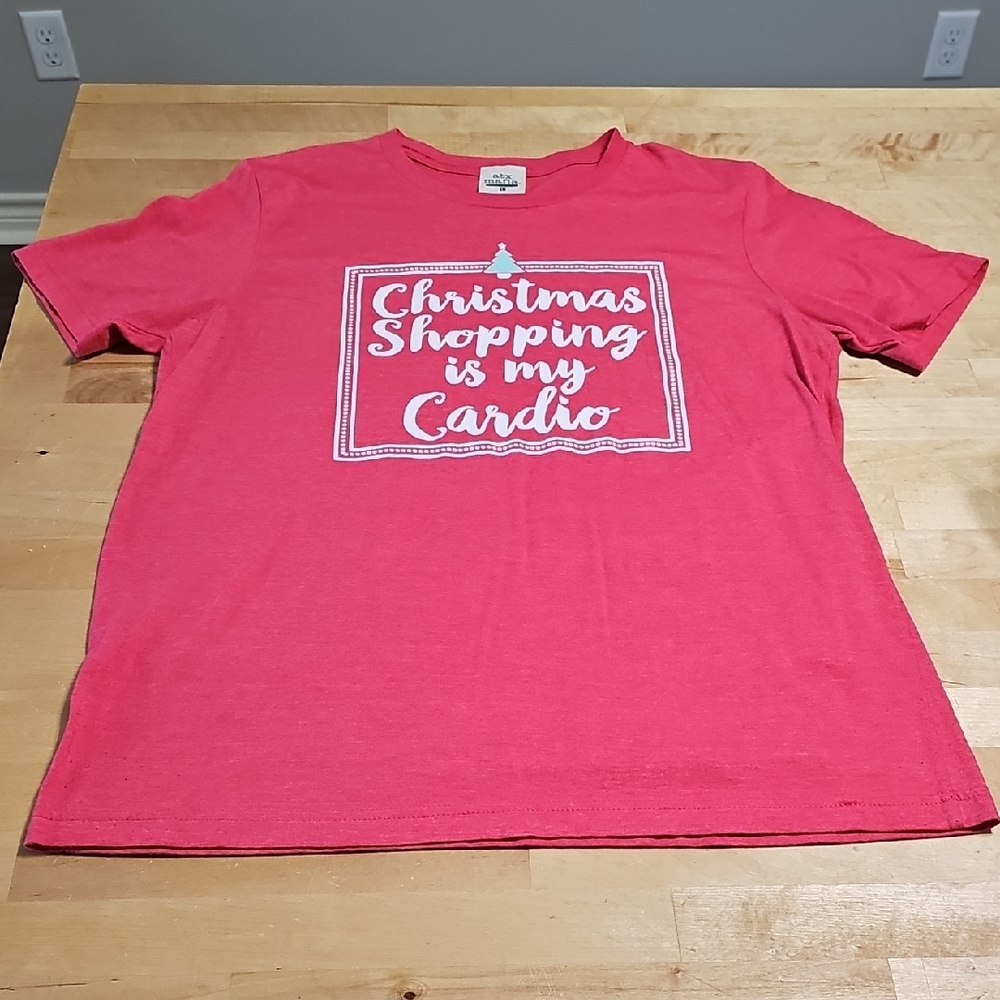 3 for $20 | 🛍️ atx mafia. "Christmas Shopping is my Cardio" T-Shirt | Size L ❤️